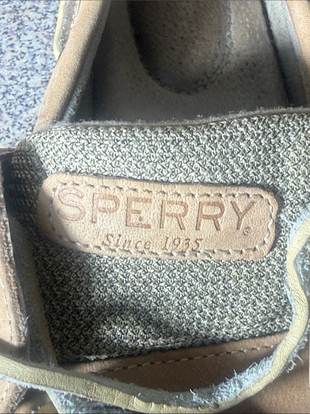 Sperry Two-Tone Brown and Light Gray Boat Shoes